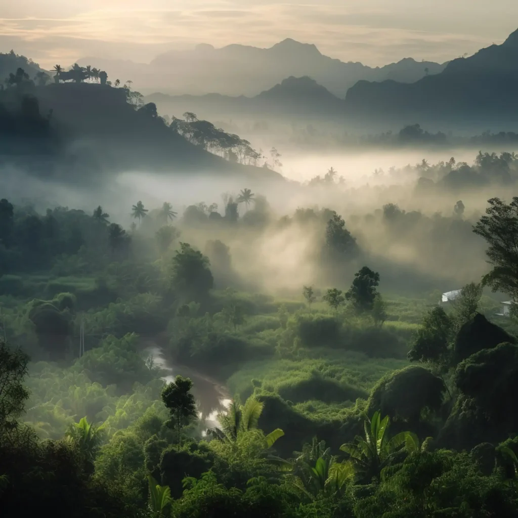 ความหลากหลายทางชีวภาพในระบบนิเวศป่าไม้ เสาหลักของสมดุลธรรมชาติ 2 misty morning mountains ubud indonesia Website