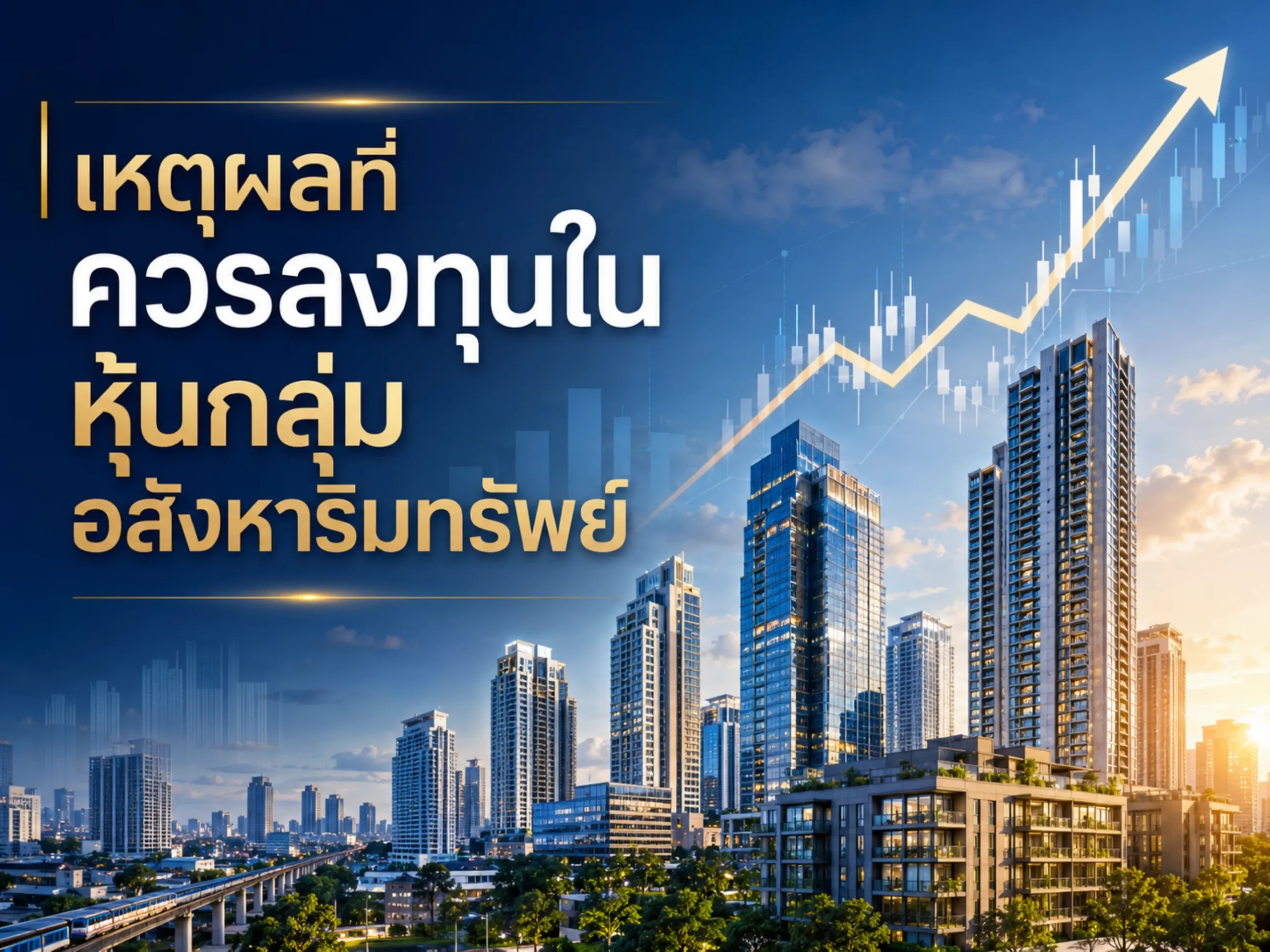 10 เหตุผลที่ควรลงทุนในหุ้นกลุ่มอสังหาริมทรัพย์ 1 เหตุผลที่ควรลงทุนในหุ้นกลุ่มอสังหาริมทรัพย์ (Horizontal)