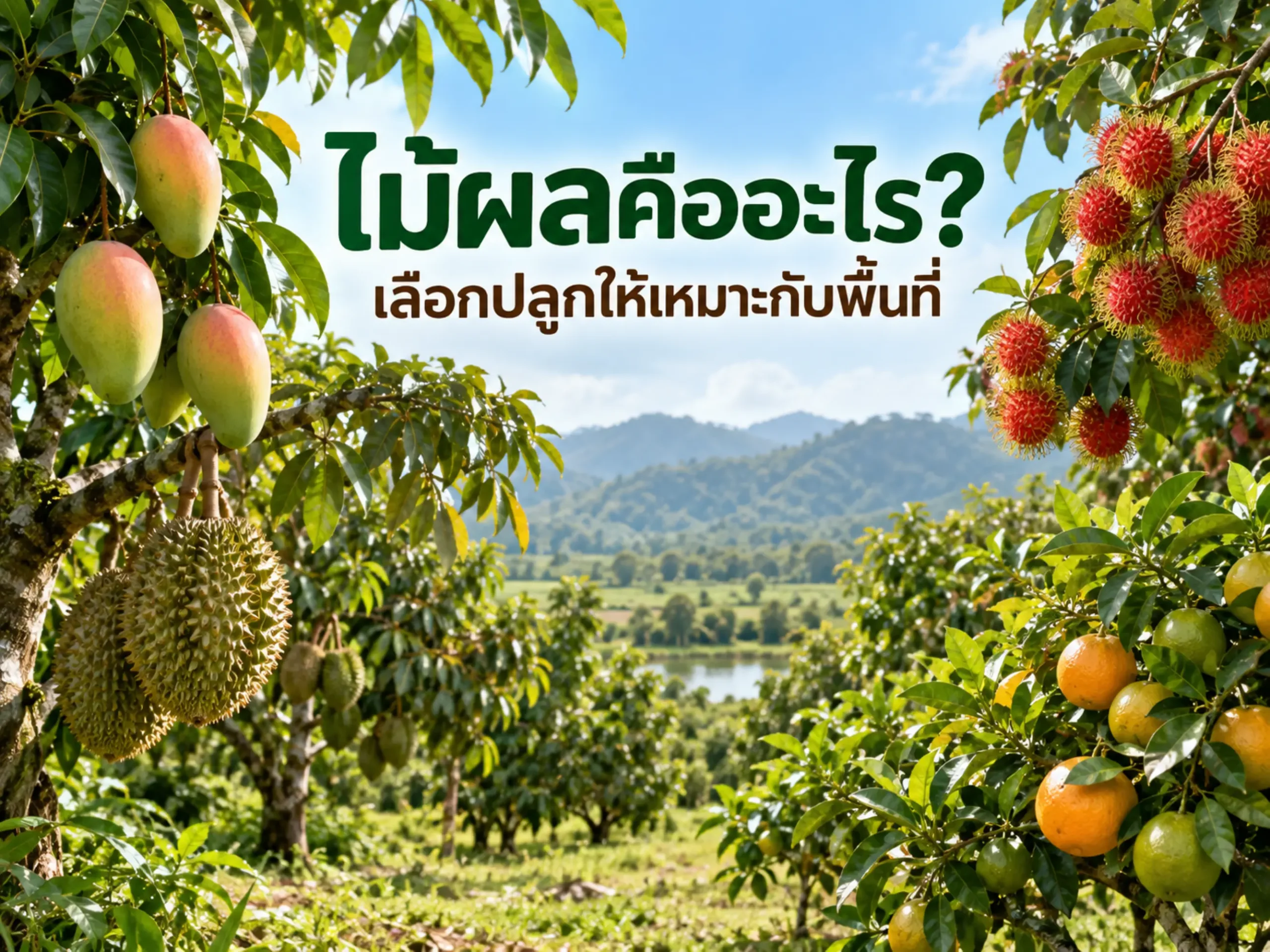 ไม้ผลคืออะไร? ประเภท อายุให้ผล และวิธีเลือกปลูกให้เหมาะกับพื้นที่ 1 10016 fruit trees types bearing age selection Horizontal