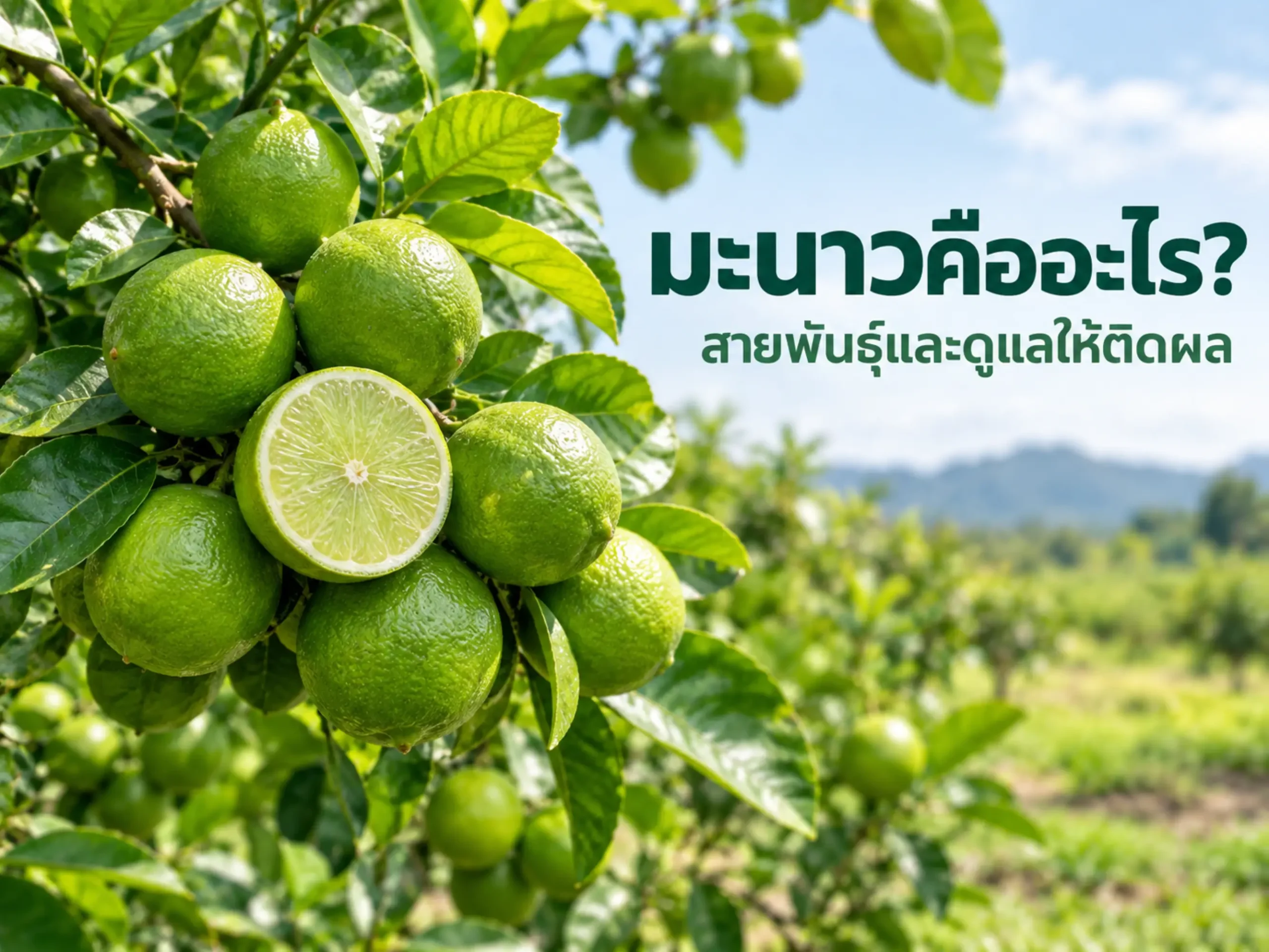 มะนาวคืออะไร? สายพันธุ์ วิธีปลูก และการดูแลให้ติดผล 1 10026 lime Horizontal
