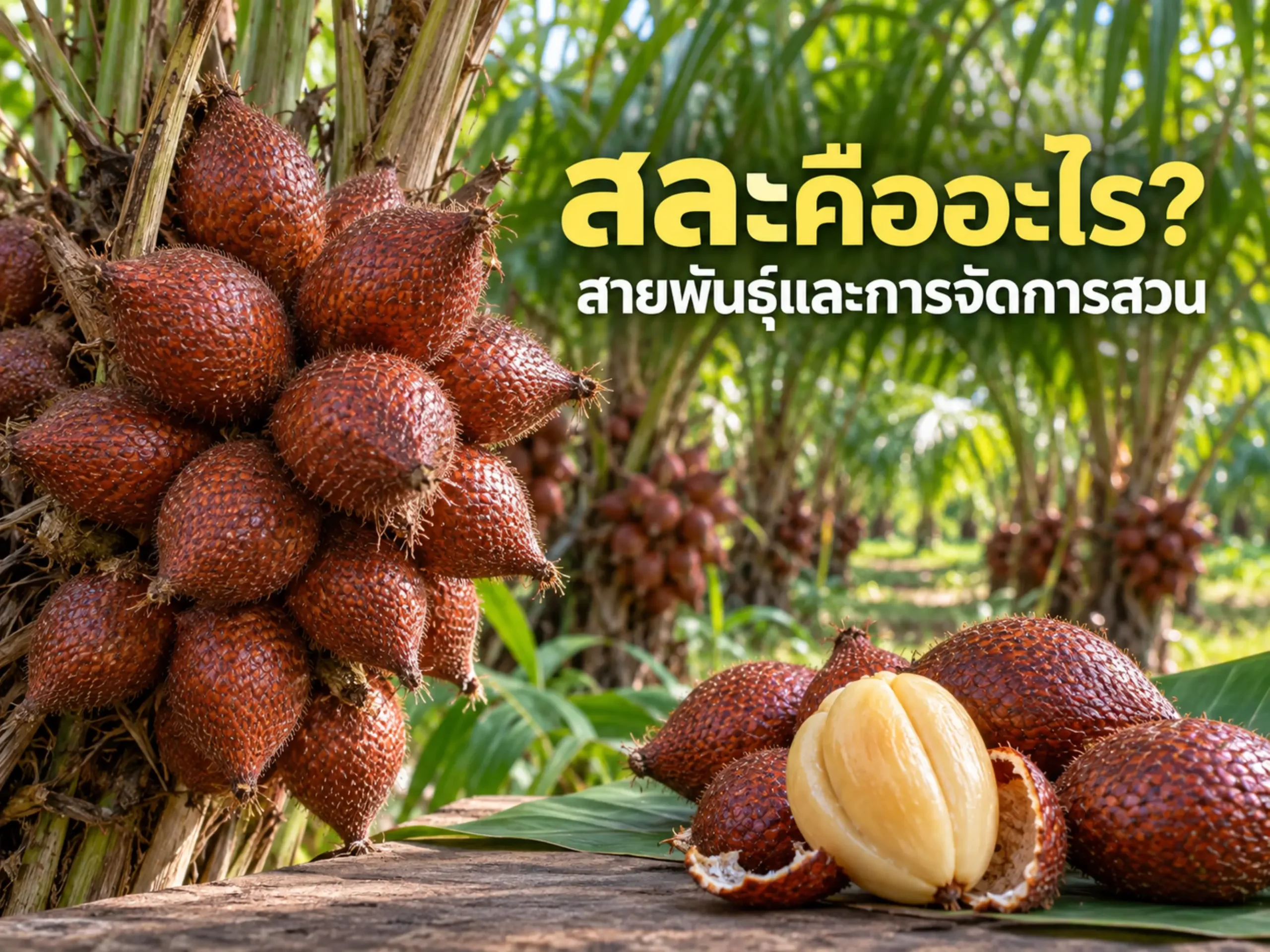 สละคืออะไร? สายพันธุ์ วิธีปลูก และการจัดการสวนสละ 1 10028 salak fruit Horizontal