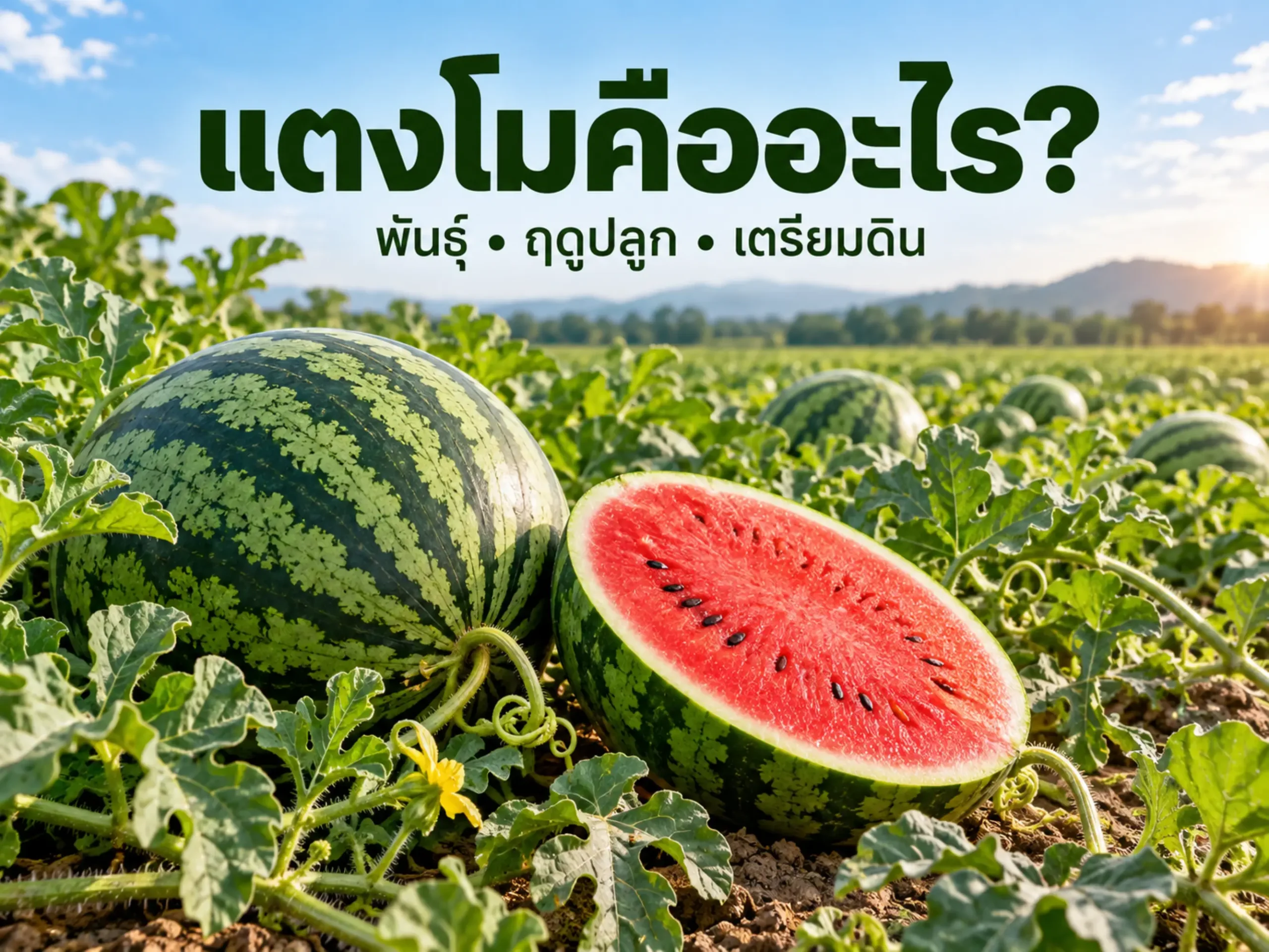 แตงโมคืออะไร? พันธุ์ ฤดูปลูก และการเตรียมดิน 1 10046 watermelon Horizontal