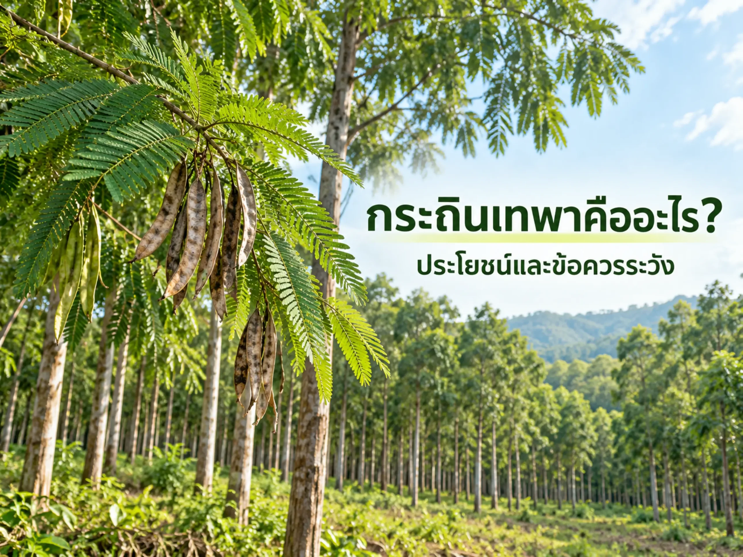 กระถินเทพาคืออะไร? ประโยชน์ วิธีปลูก และข้อควรระวังก่อนปลูกในพื้นที่เกษตร 1 10050 acacia mangium Horizontal