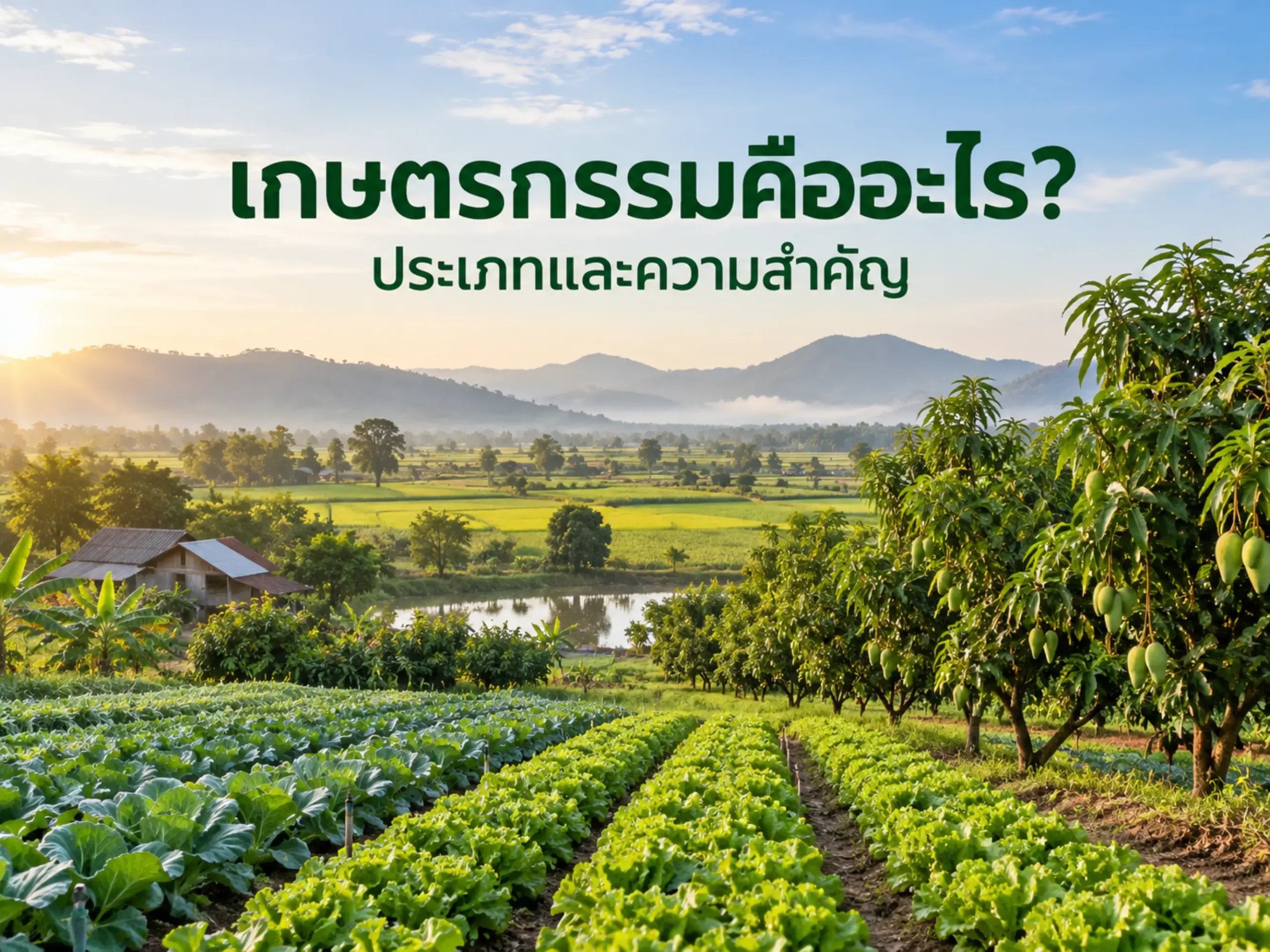 เกษตรกรรมคืออะไร? ประเภท ความสำคัญ และแนวทางพัฒนาเกษตรยุคใหม่ 1 3209 agriculture Horizontal