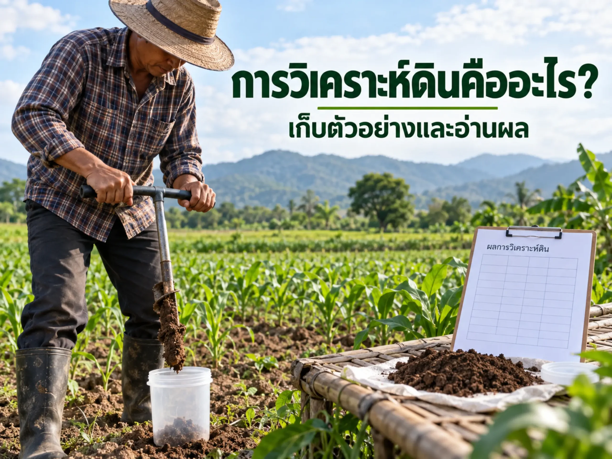 การวิเคราะห์ดินคืออะไร? วิธีเก็บตัวอย่าง อ่านผล และนำไปวางแผนปรับปรุงดินอย่างถูกต้อง 1 3307 soil analysis Horizontal