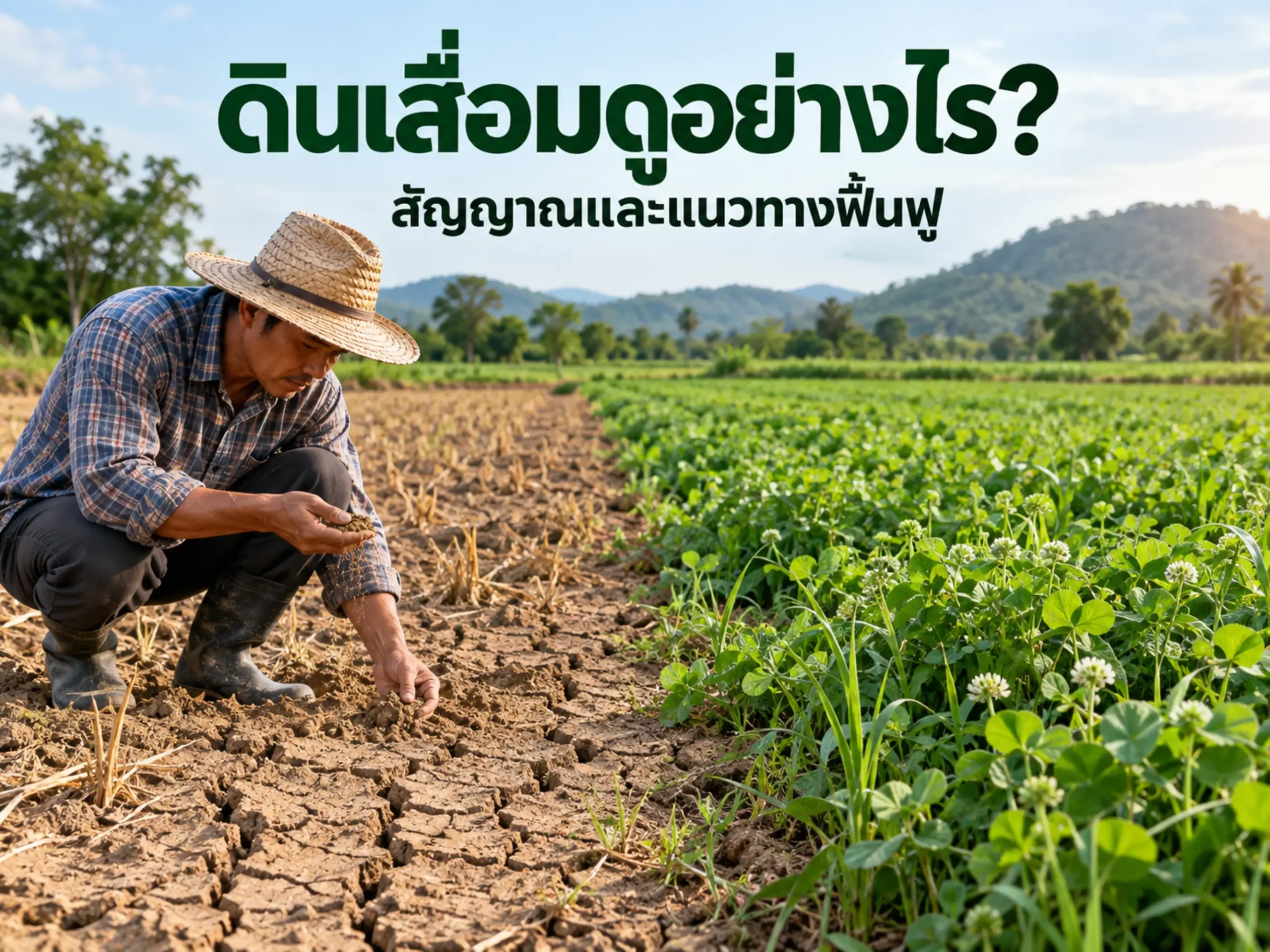 ดินเสียหรือดินเสื่อมคืออะไร? 10 สัญญาณ สาเหตุ วิธีตรวจ และแนวทางฟื้นฟูให้ดินกลับมาปลูกพืชได้ดี 1 3308 soil degradation Horizontal