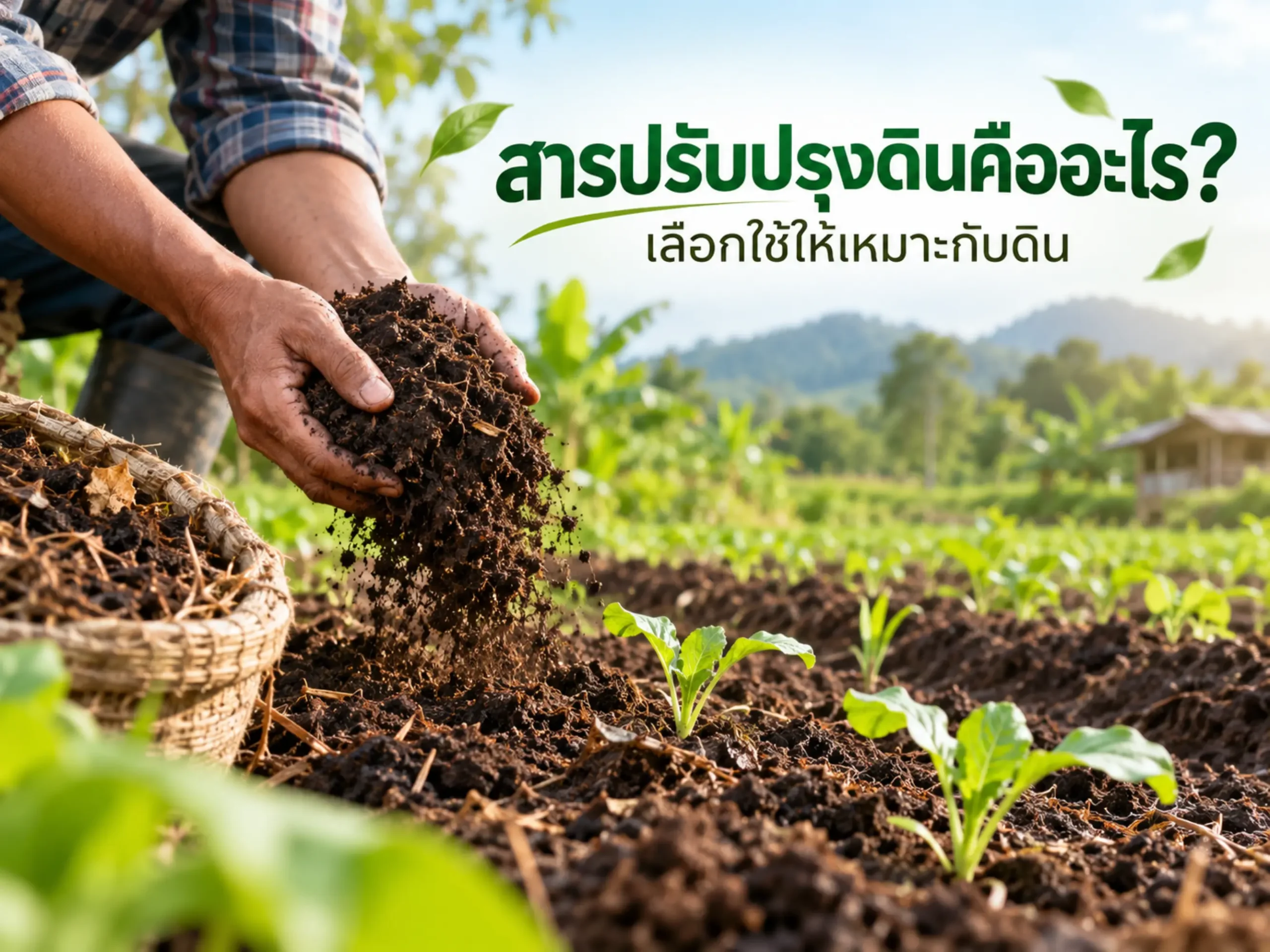 สารปรับปรุงดินคืออะไร? ประเภท ประโยชน์ และวิธีเลือกใช้ให้เหมาะกับสภาพดิน 1 5567 soil amendments Horizontal