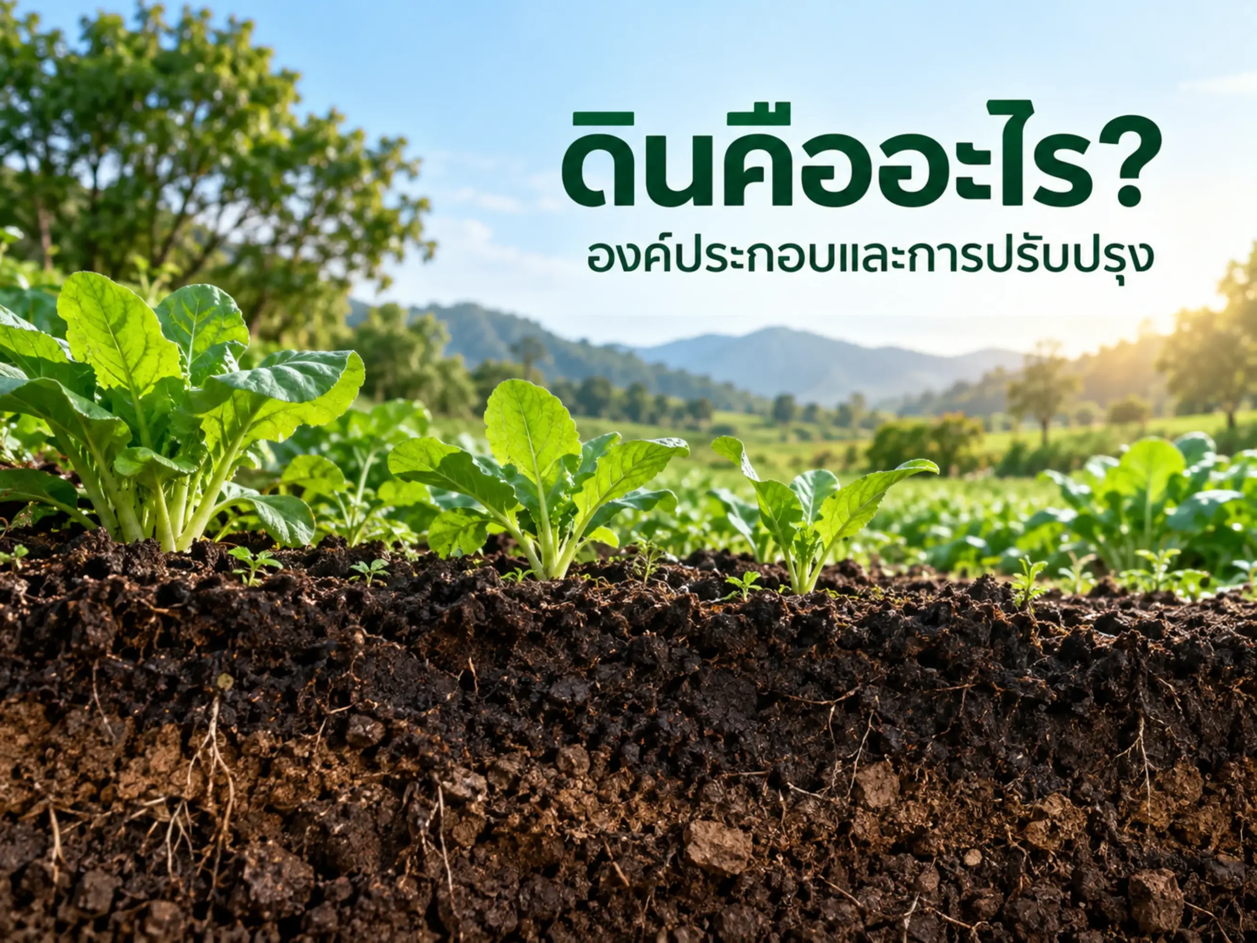 ดินคืออะไร? องค์ประกอบ ประเภท ความสำคัญ และวิธีปรับปรุงดินให้เหมาะกับการปลูกพืช 1 881 soil Horizontal