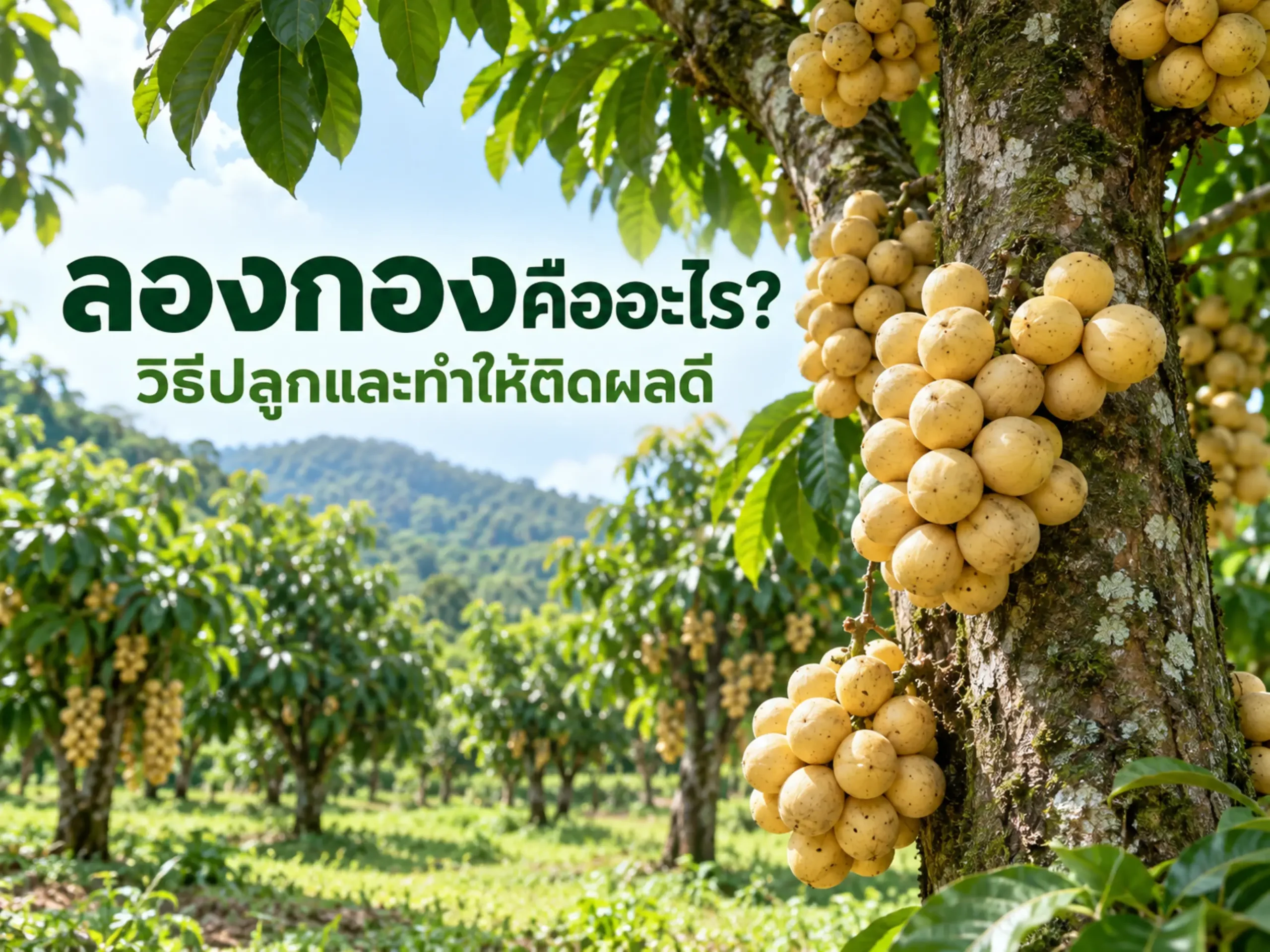 ลองกองคืออะไร? วิธีปลูก การดูแล และการทำให้ติดผลดี 1 9710 longkong Horizontal