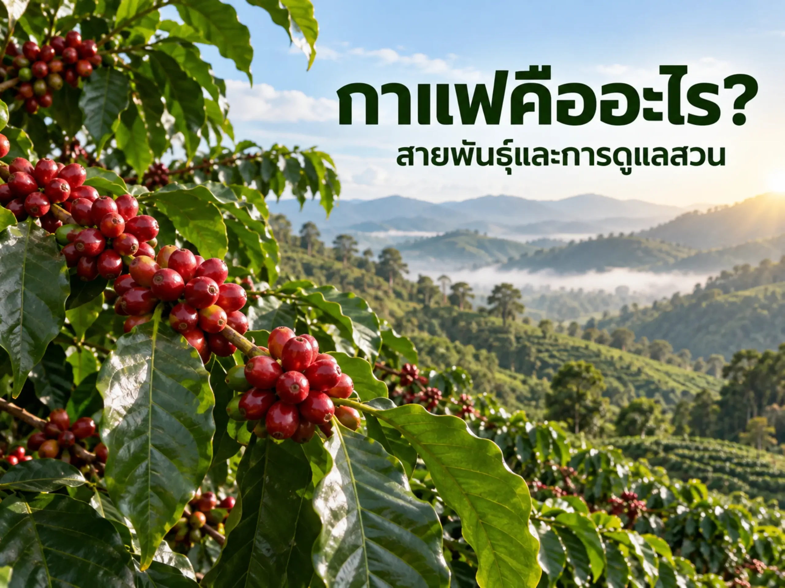 กาแฟคืออะไร? สายพันธุ์ วิธีปลูก และการดูแลสวนกาแฟให้ได้ผลผลิตคุณภาพ 1 9711 coffee plant Horizontal